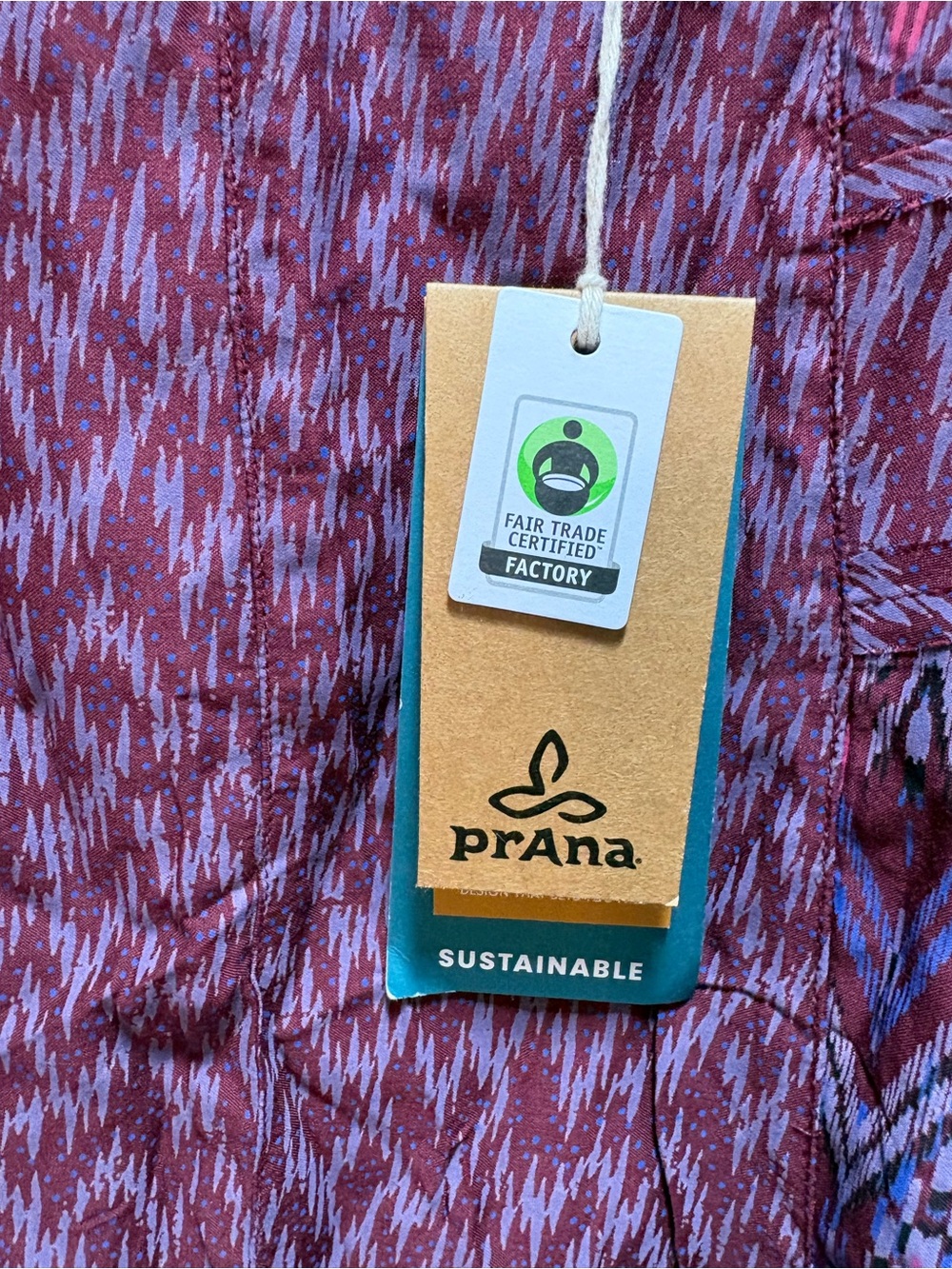 PrAna Isadora Skirt 12 NWT Black Cherry Laurel Modal Boho Midi Sustainable - Picture 2 of 9